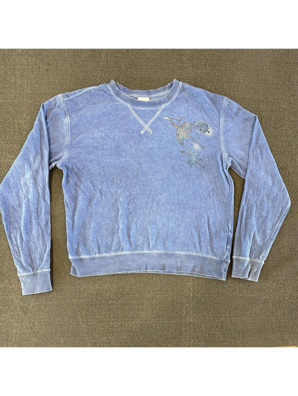 Disney World Avatar Pandora Sweatshirt Glow In The Dark Pullover XS Unisex